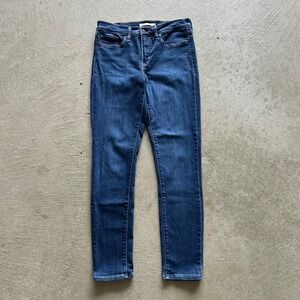Levis 311 Jeans Womens Size 28x30 Blue Medium Wash Denim Shaping Skinny Mid Rise